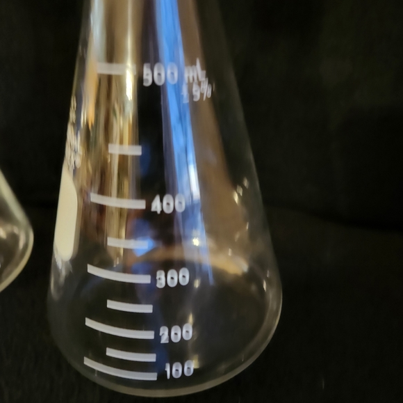 Vintage Pyrex Flask Erlenmeyer Glass Labware Science No 5020 - Picture 2 of 9